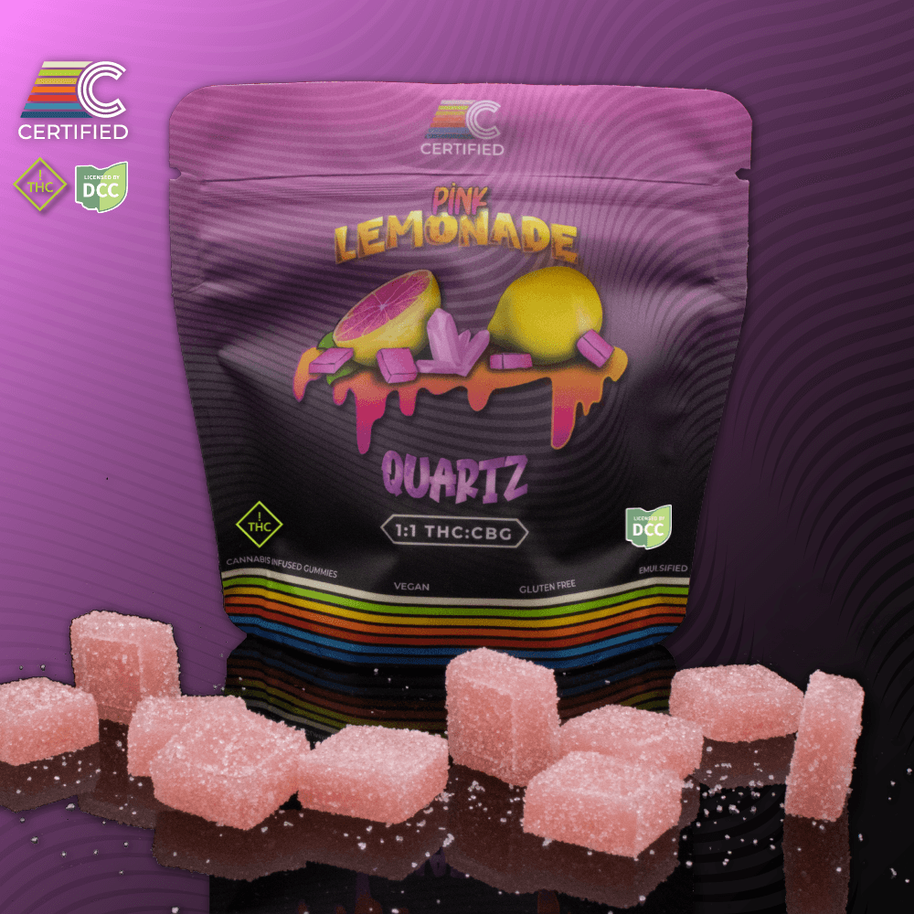 Certified | 10 pack | 1:1 THC:CBG Pink Lemonade Quartz