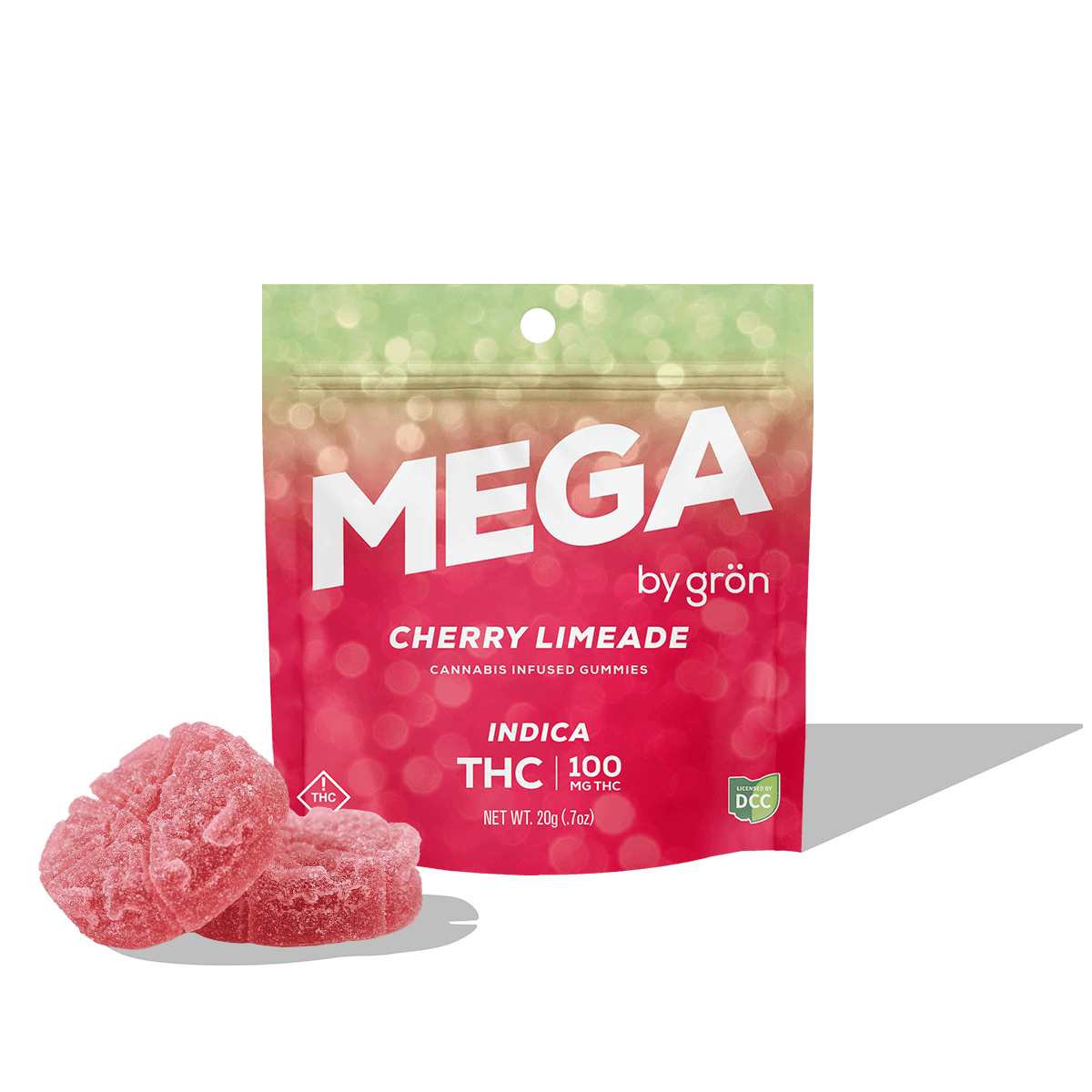 Cherry Lime 2pc | 100mg Mega Gummie Pearl