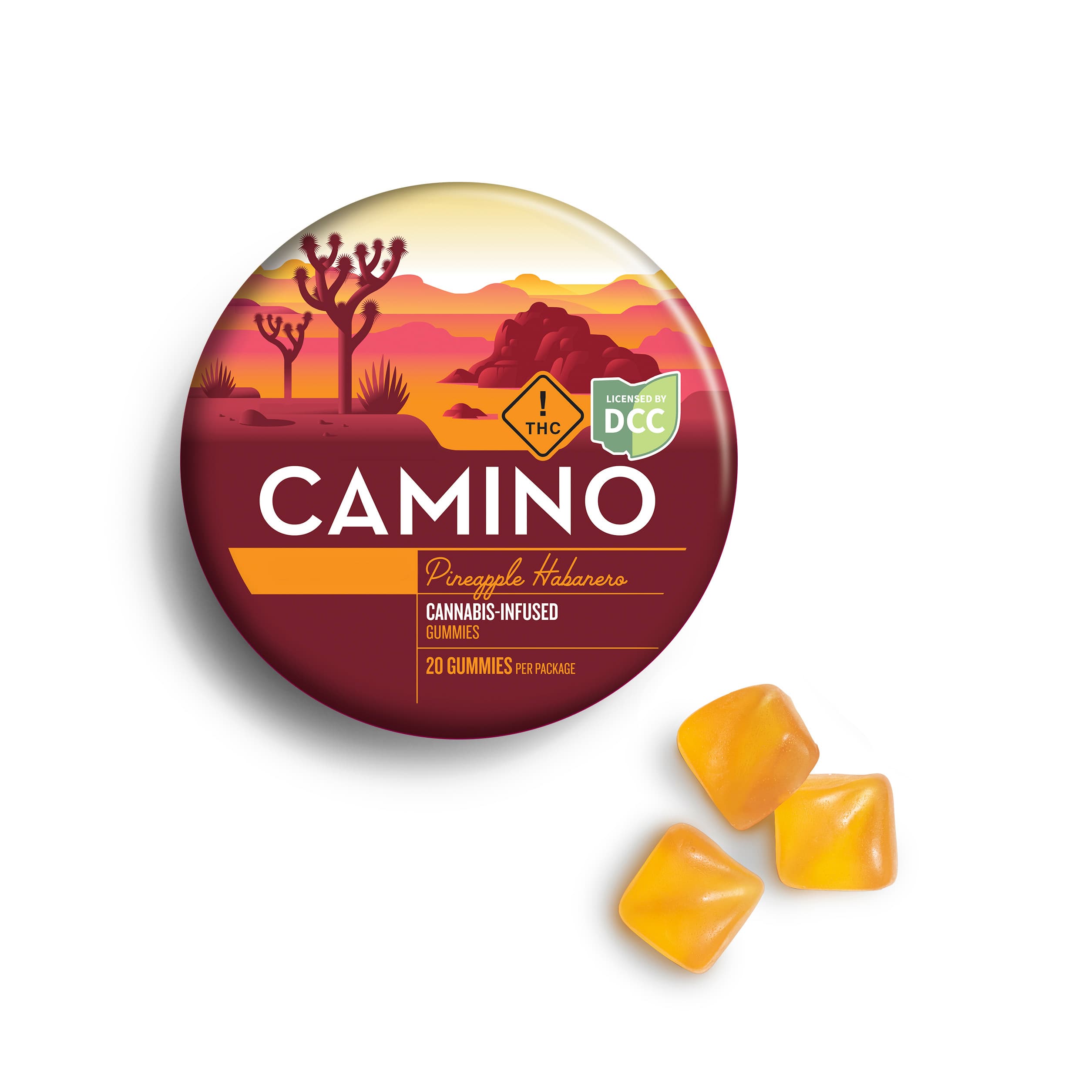 Camino Pineapple Habenero Gummies | 20 Pack