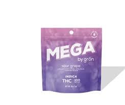 Gummies - Sour Grape Mega 100mg
