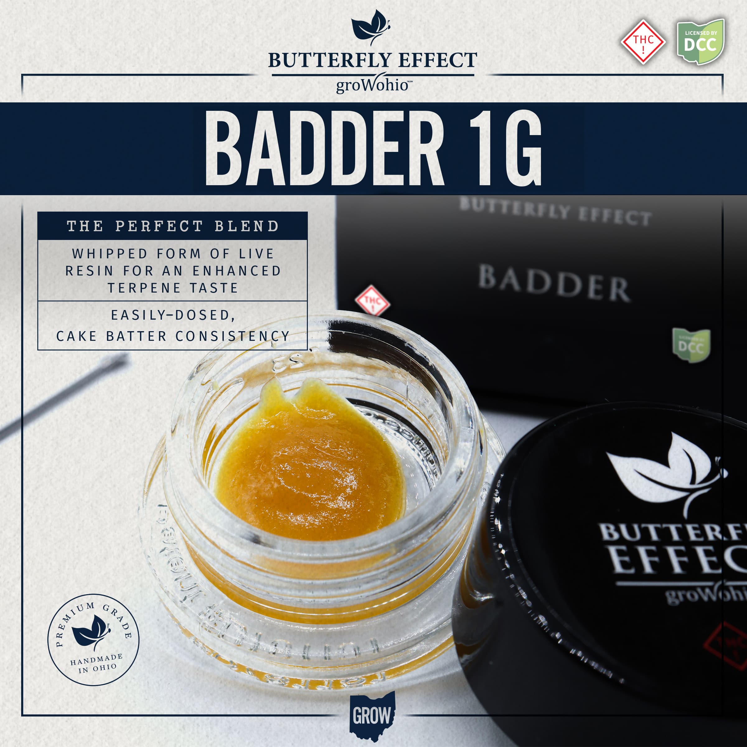 Butterfly Effect - 91R Badder - 1g - 700mg