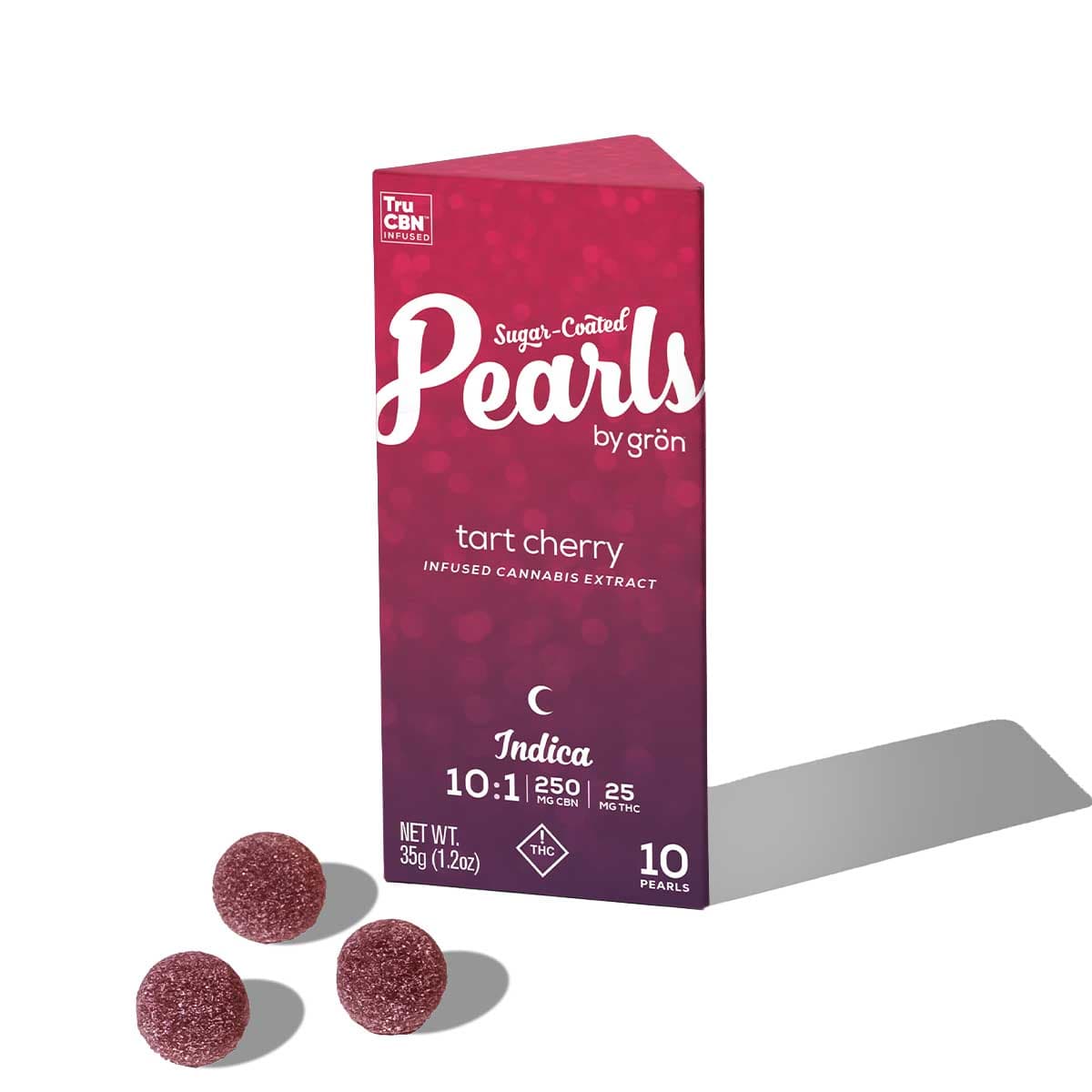 Gummies -  Tart Cherry Pearls 1:10 THC:CBN (I) (10pk) 25mg