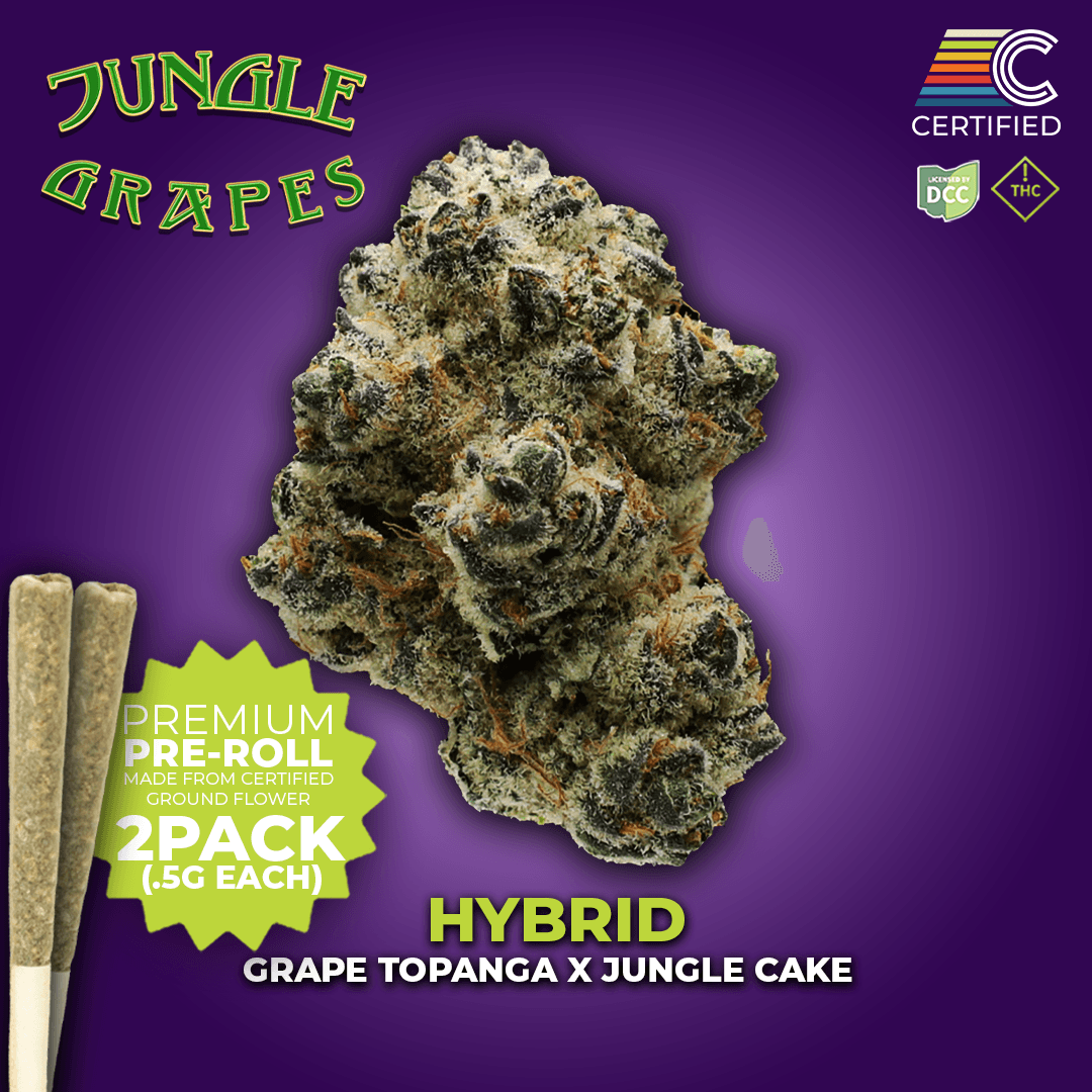 Jungle Grapes - 1g 2pk Flower Pre-Rolls