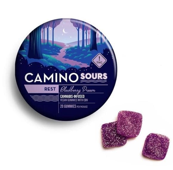 Camino Sours Ratioed Blackberry Dream Gummies 98mg (10-Pack | 9.8mg Each)