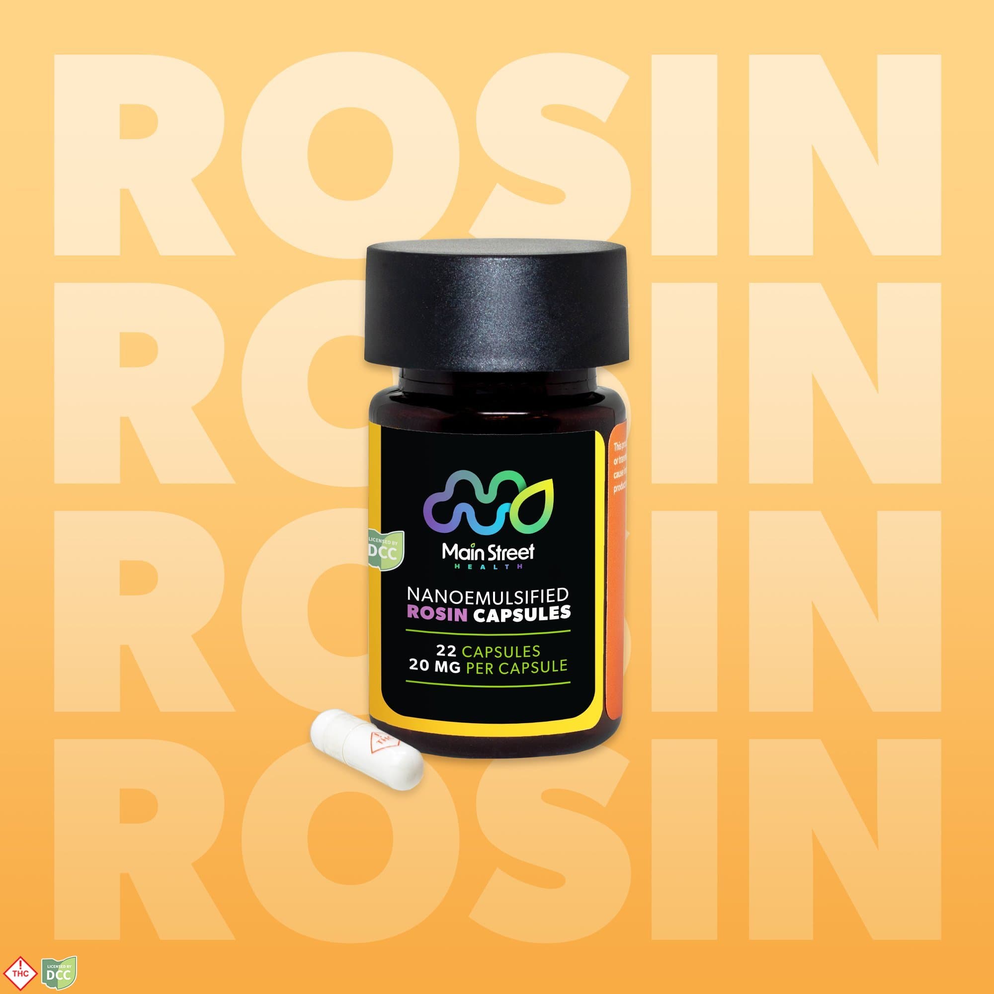 Main Street Health: Rosin Capsules - 22pk 440mg