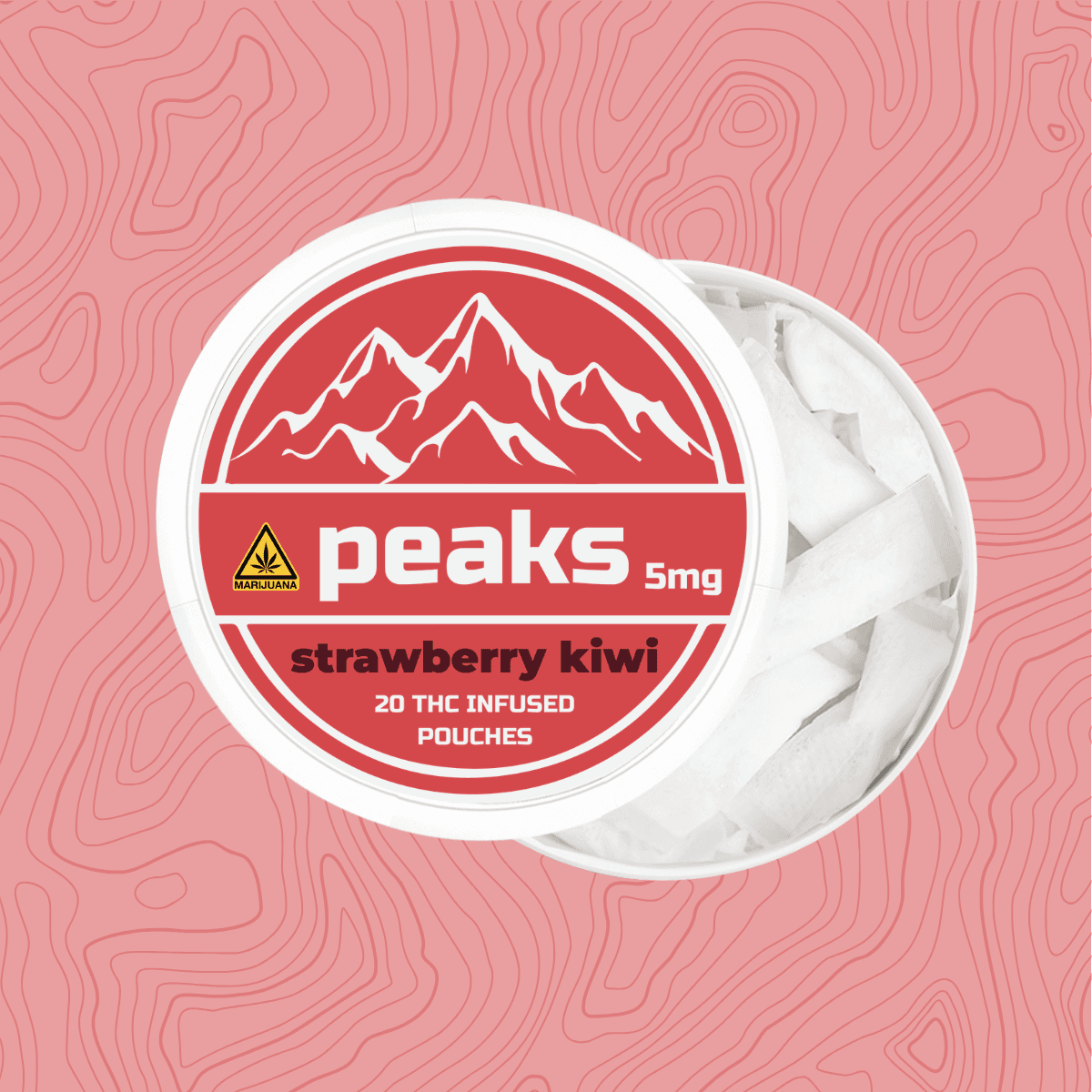 Peaks Pouches Strawberry Kiwi 20pk