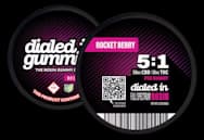 Dialed In - Rosin - 1:5 Rocket Berry Gummies 10pk - 100mg