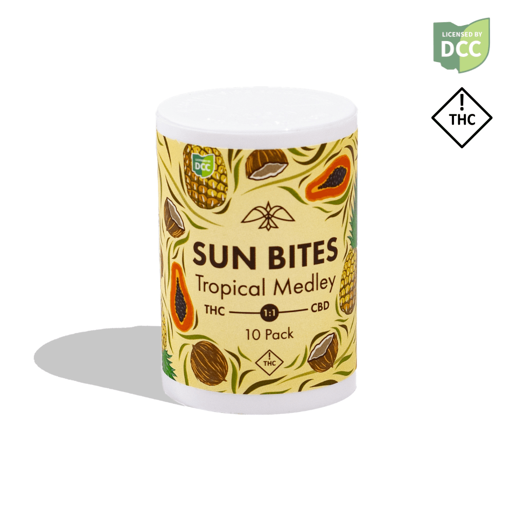 Fruit Punch Entourage Sun Bites 1:1 THC:CBD | H | 100mg | 10pk