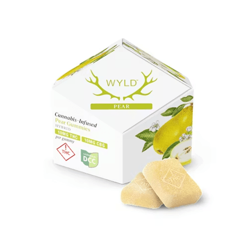 Pear 1:1 THC:CBG Gummies 100mg -10pk
