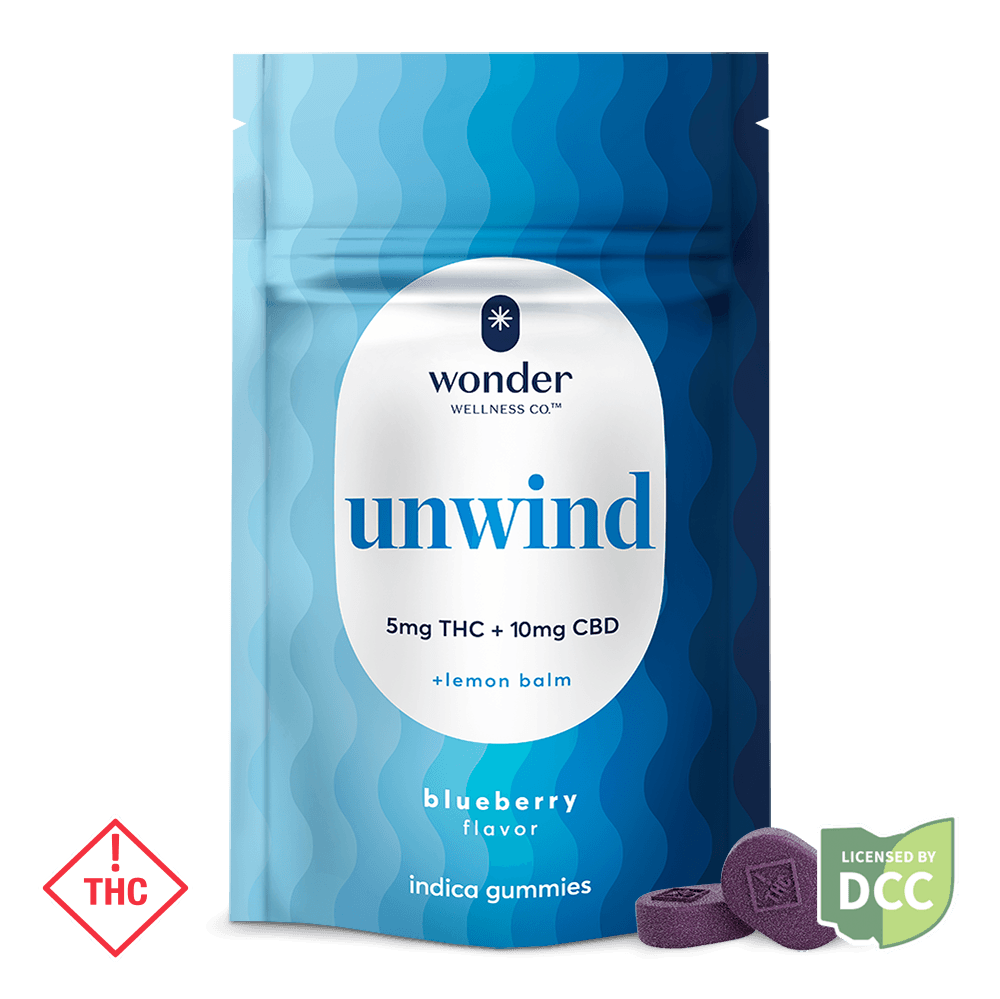 Blueberry + Lemon Balm Unwind 2:1 Gummies  - 20ct - 110mg