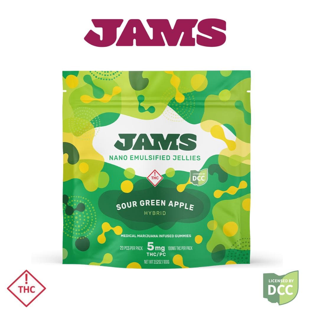 Sour Green Apple Gummies 100mg (20-Pack | 5mg Each)
