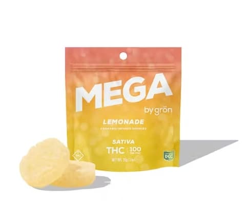 Gummies | Mega Pearl | Lemonade | 100mg | 2 Pieces