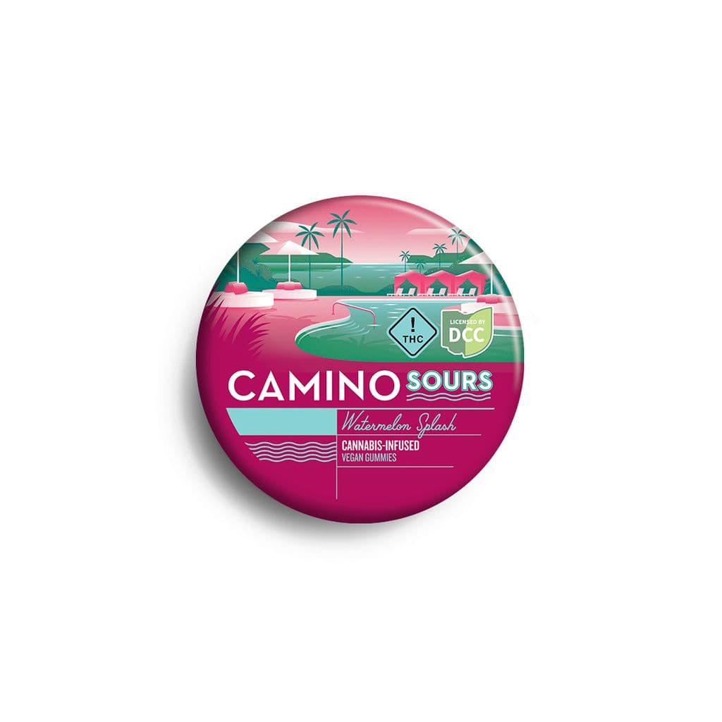 Camino Sours Watermelon Splach Gummies 100mg (10mg ea | 10-Pack)