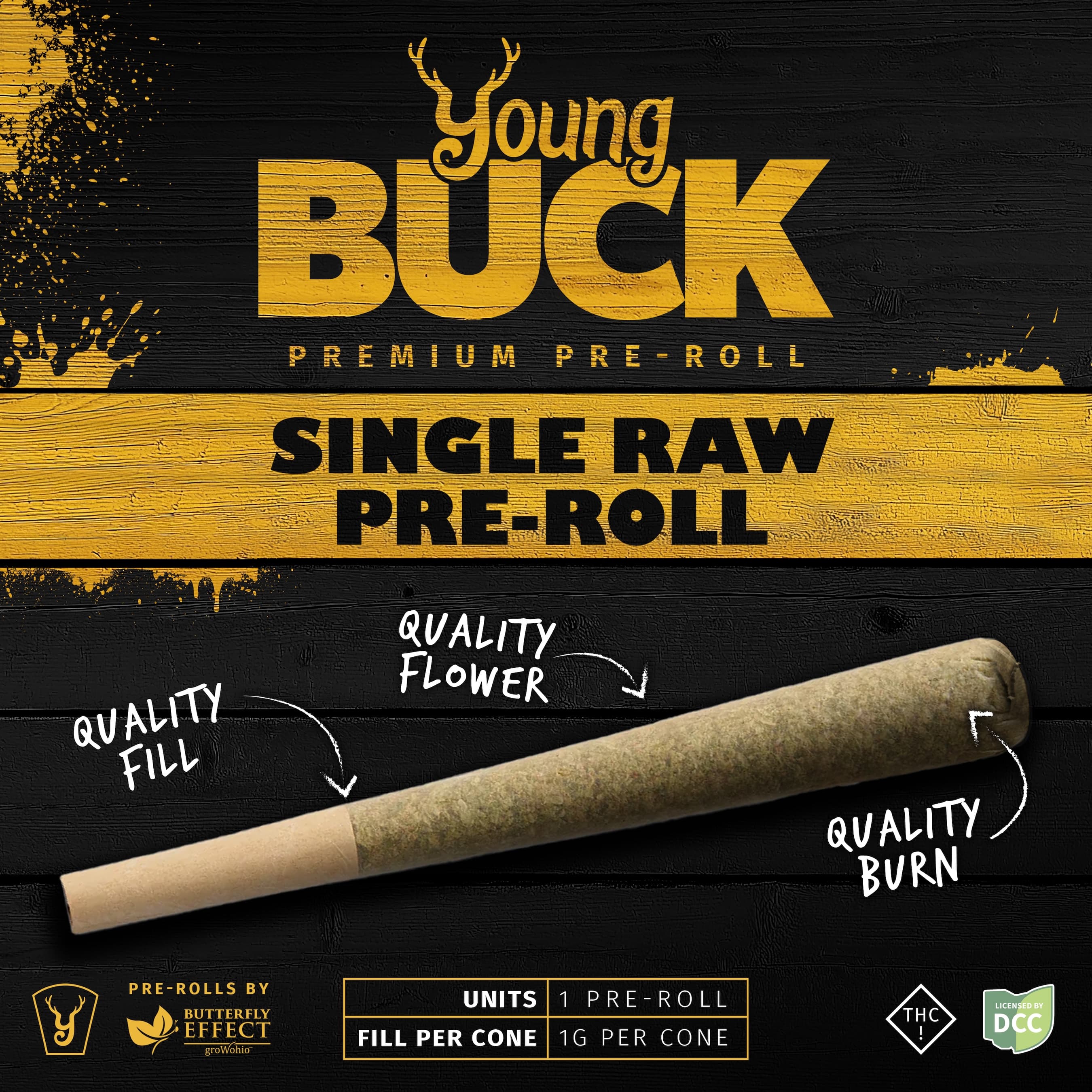 Butterfly Effect - NOT SSU Flower Pre-Roll - 1g