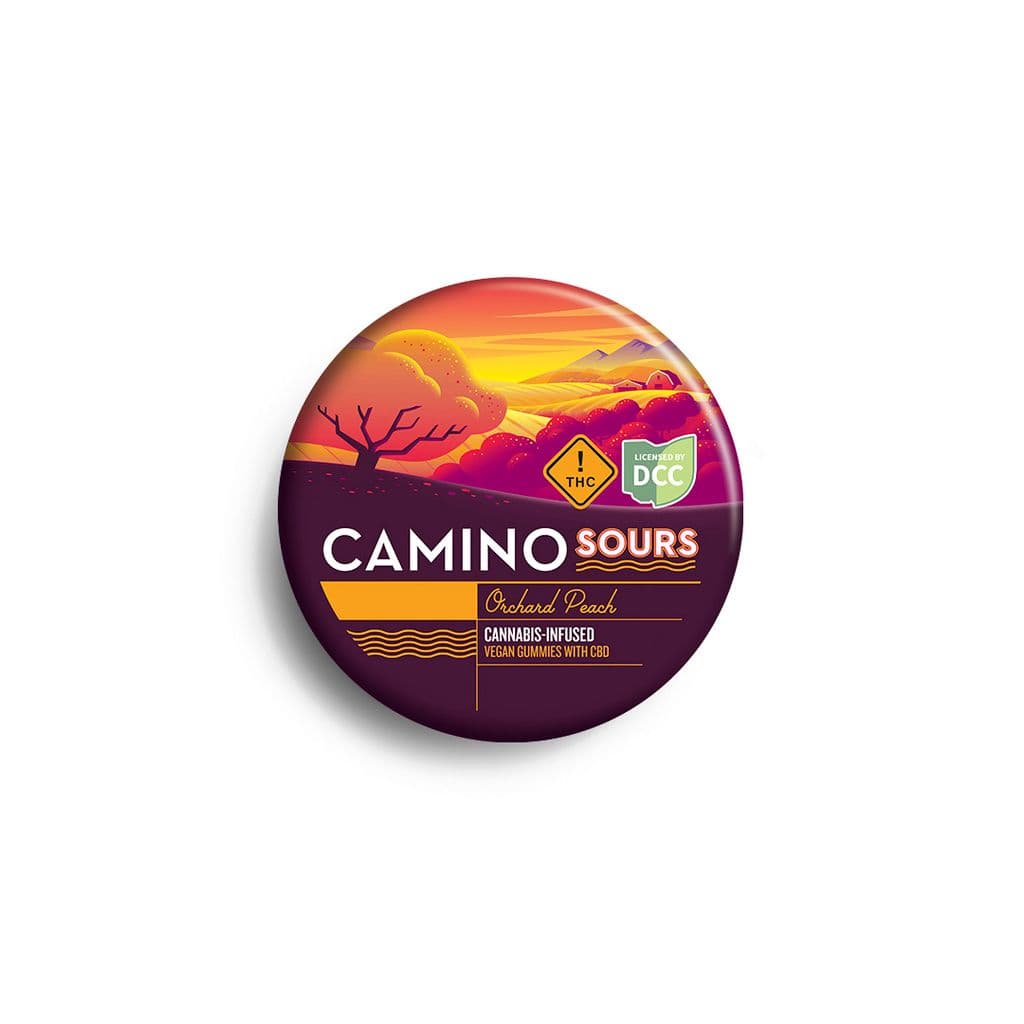 Gummies - Sours Orchard Peach 1:1 THC:CBD (10pk) 110mg