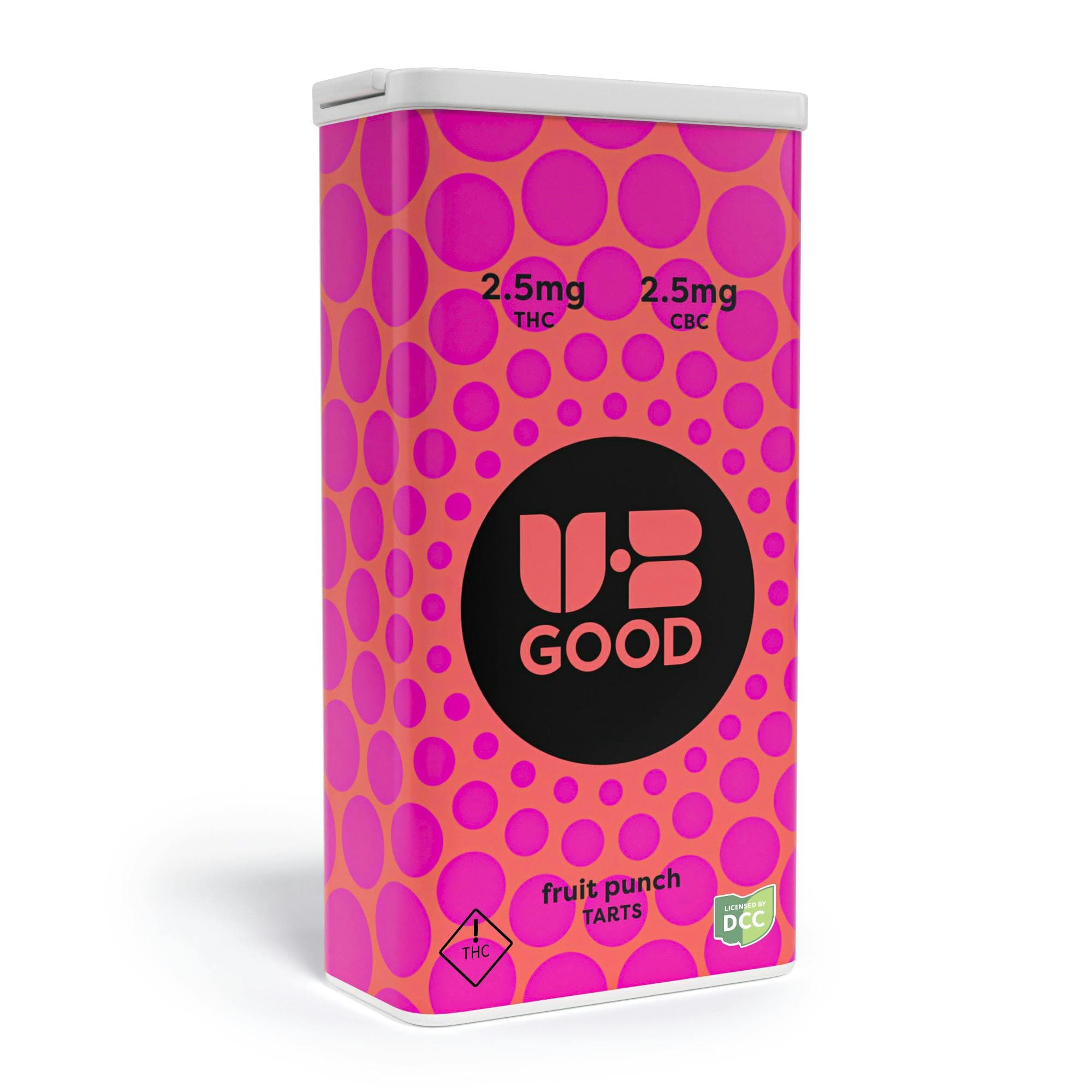 Boost Tarts Fruit Punch 1:1 THC:CBC 110mg -40pk