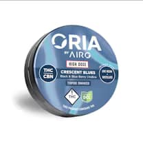 Crescent Blues + CBN Live Resin Gummies 100mg (Indica) | Oria