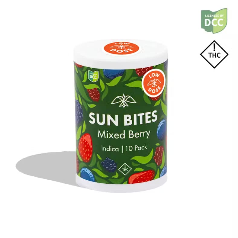 Mixed Berry Sunbites Low Dose 18mg -10pk