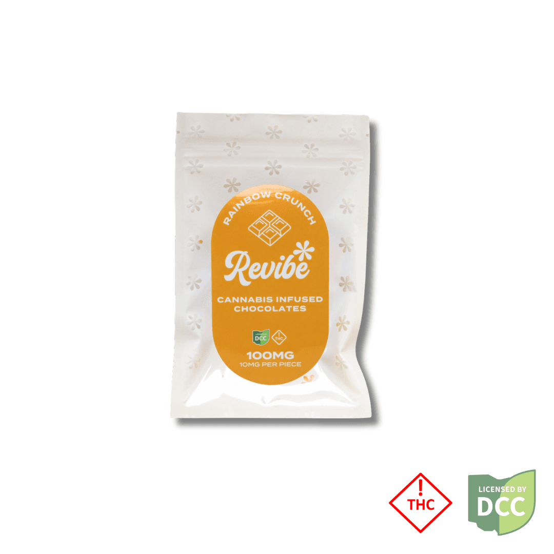 Revibe - Rainbow Crunch Chocolate Squares 10pk - 100mg