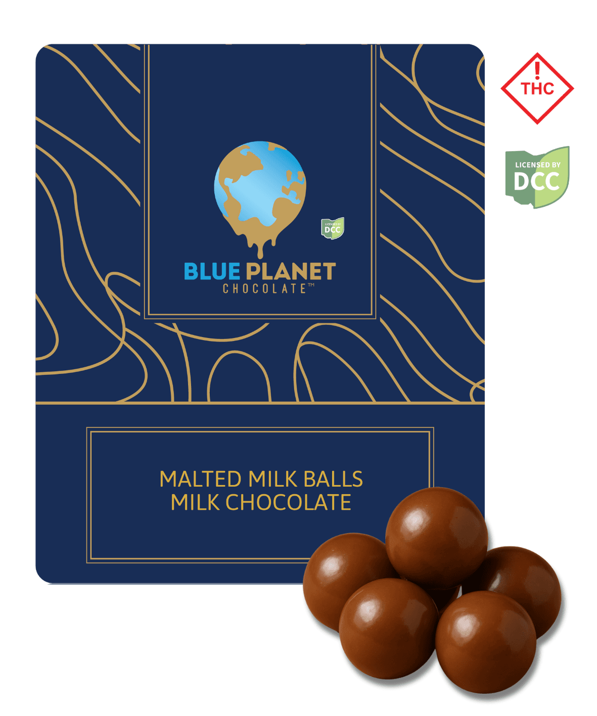 Blue Planet - Milk Chocolate Malt Balls - 110mg (10pk) - Hybrid