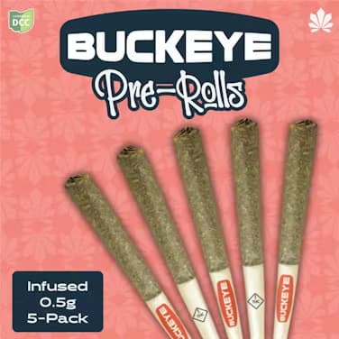 Blackberry Botanical Infused 5 Pack Pre-Rolls .5g each  (Indica)