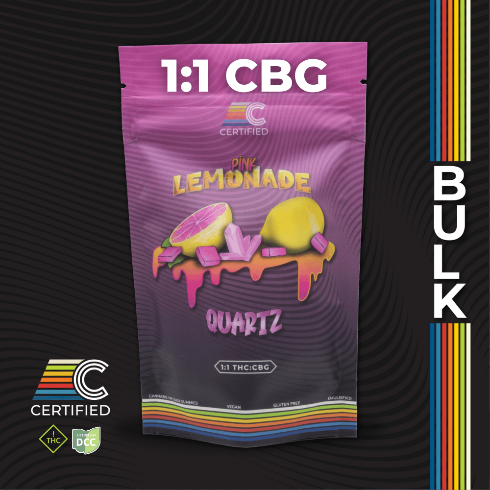 Pink Lemonade Quartz Nano Emulsified Gems [1:1 THC:CBG] 40pk - 1272347