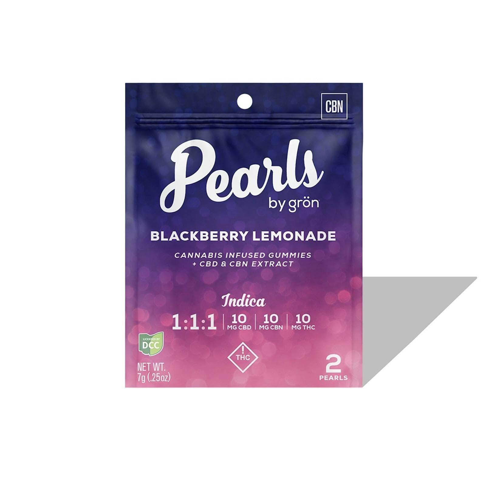Blackberry Lemonade Pearls 1:1:1 THC:CBD:CBN 20mg -2pk