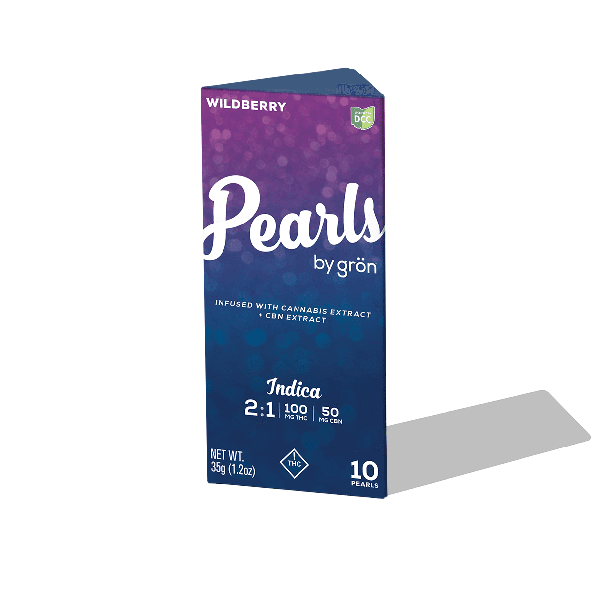 Wildberry Pearls 2:1 THC/CBN 110 mg (Indica) | Gron