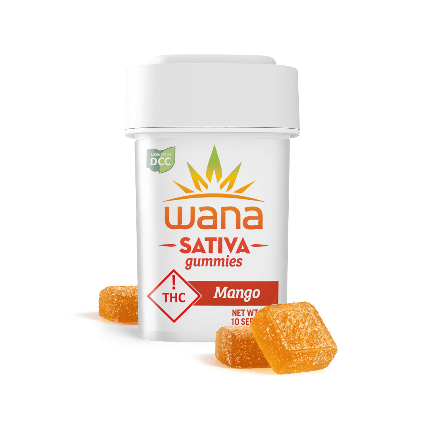 Sour Mango Gummies 100mg (10mg ea | 10-Pack)