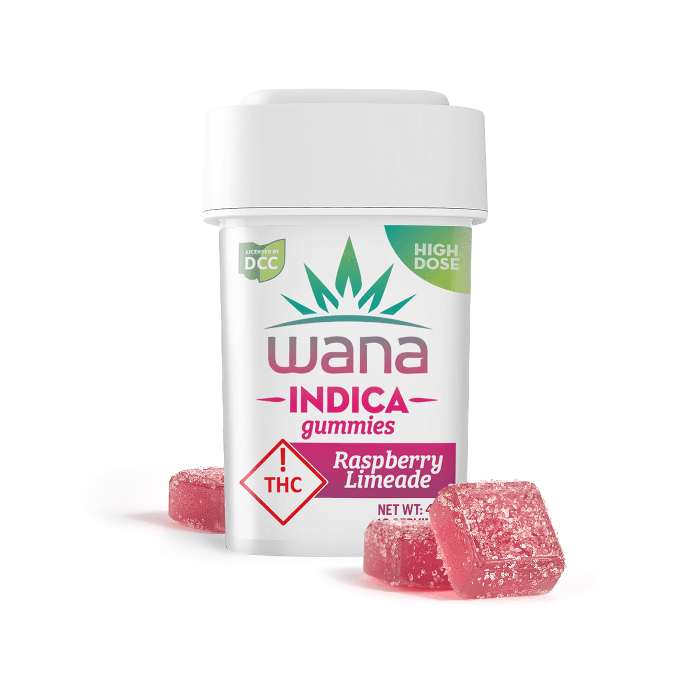 Sour Raspberry Limeade Gummies 300mg (30mg ea | 10-Pack)