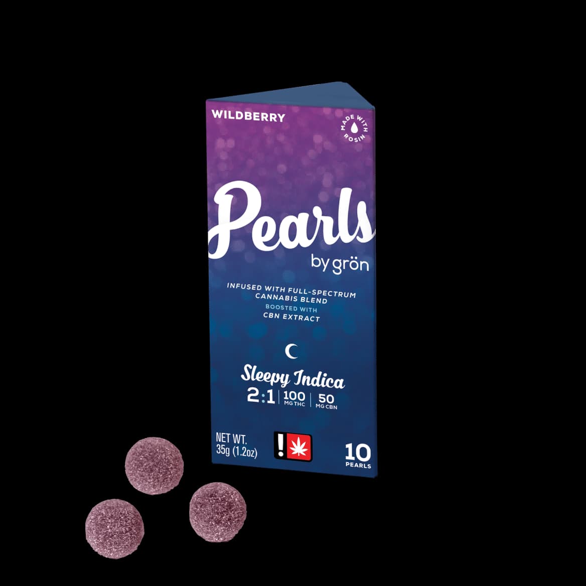 Wildberry Pearls | 2:1 THC:CBN | 10 x 10mg