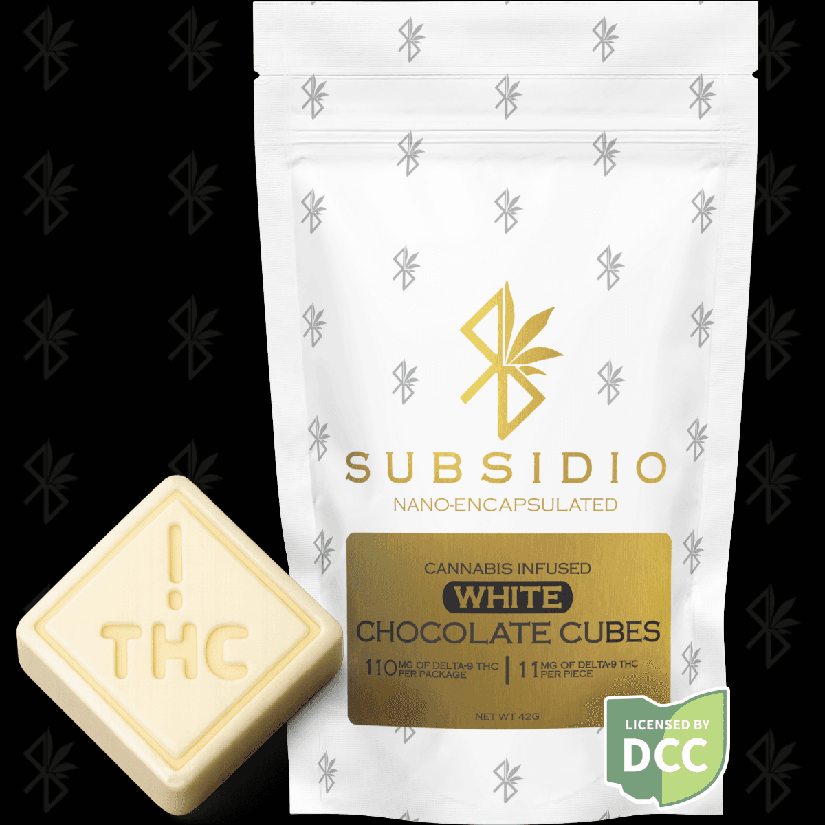 Nano Infused White Chocolates | 10 Pack | 110mg |