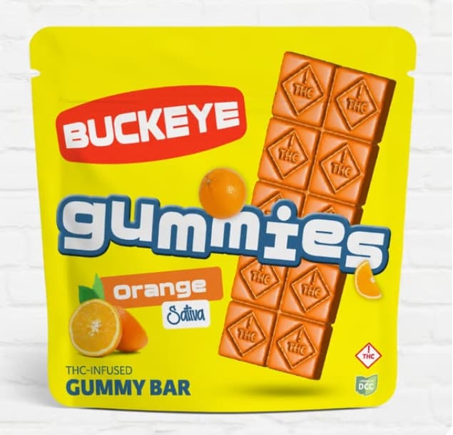 Buckeye Relief | Gummy Bar | Orange | 105mg