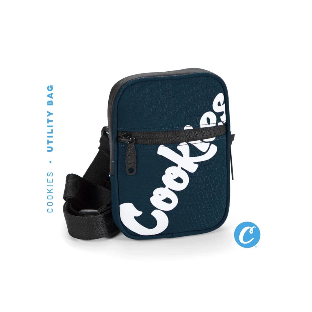 Original Mint Honeycomb Nylon Smell Proof Camera/Utility Bag - Navy/White