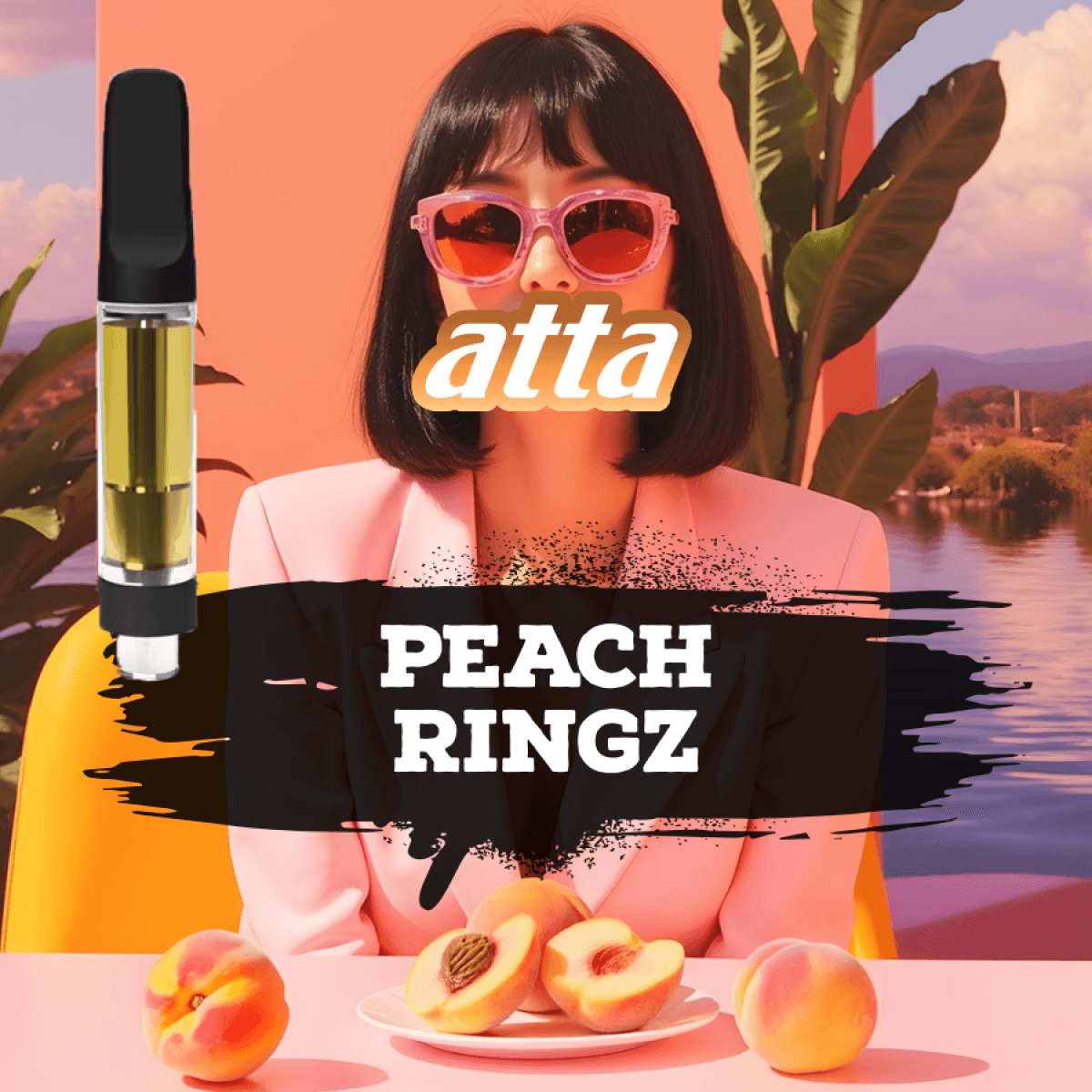 Peach Ringz Vape Cart