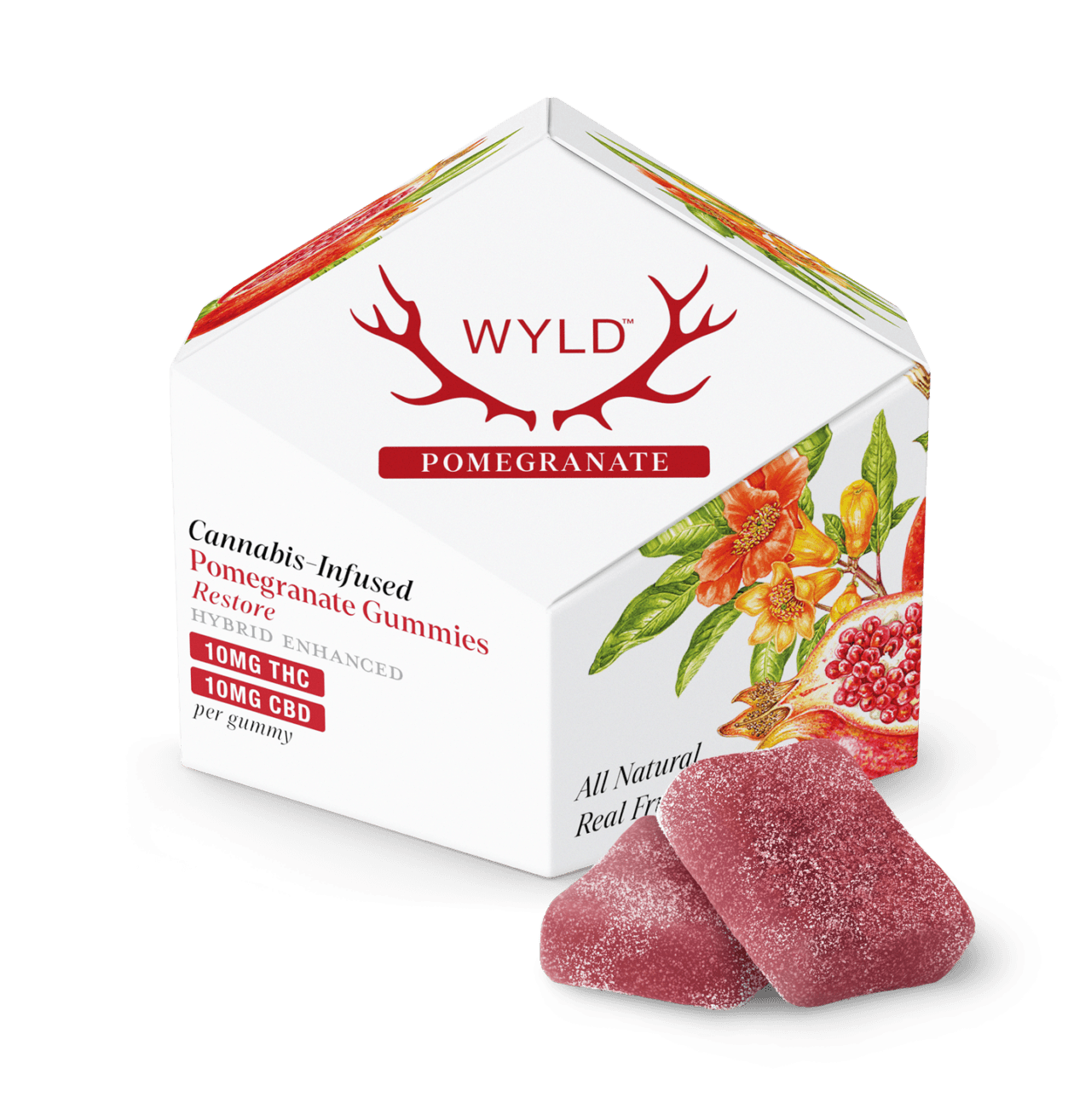 Pomegranate 1:1 CBD - Gummies - 100mg 10pk