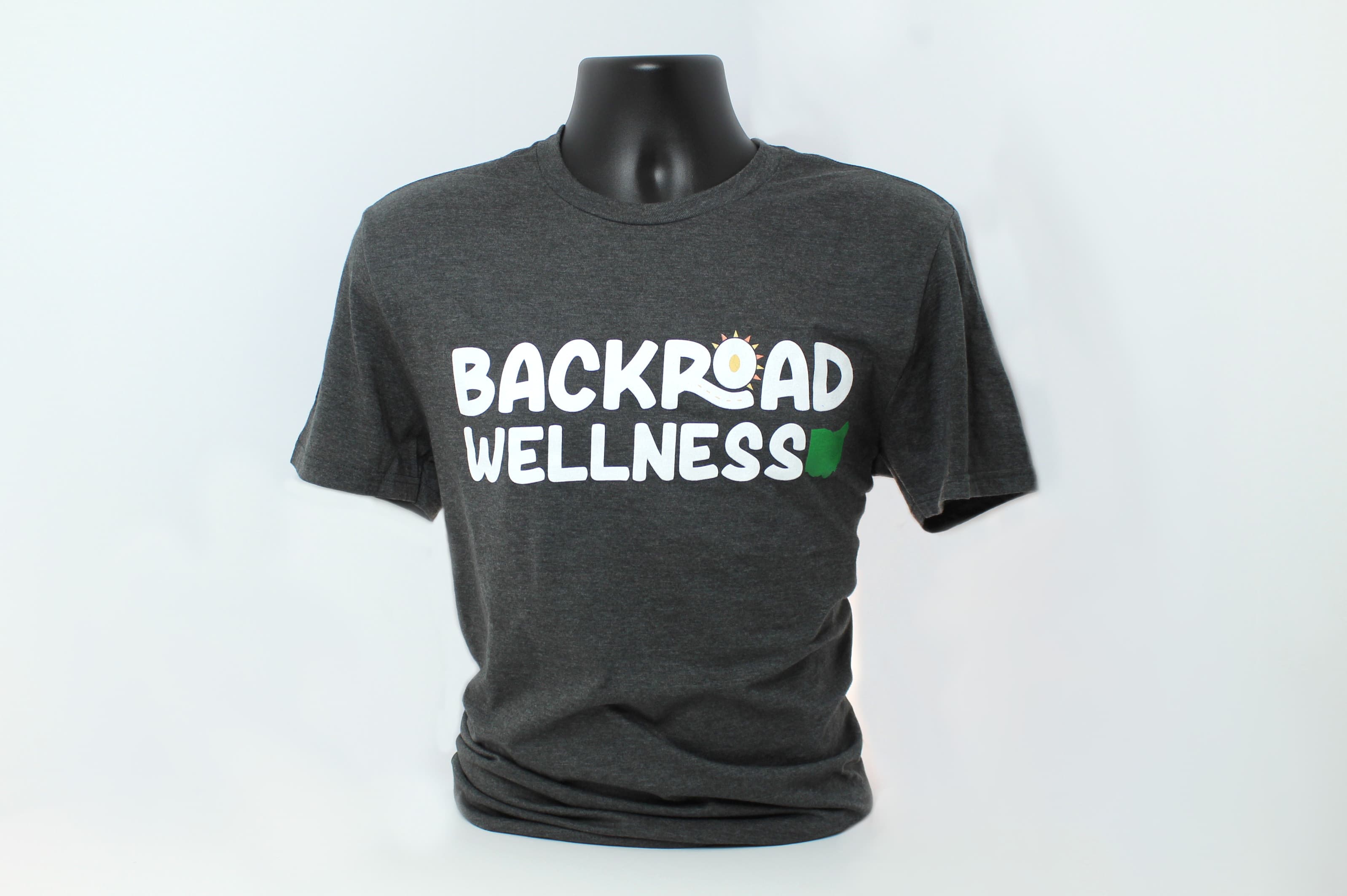 Grey Backroad Wellness Logo Tee | 2XL