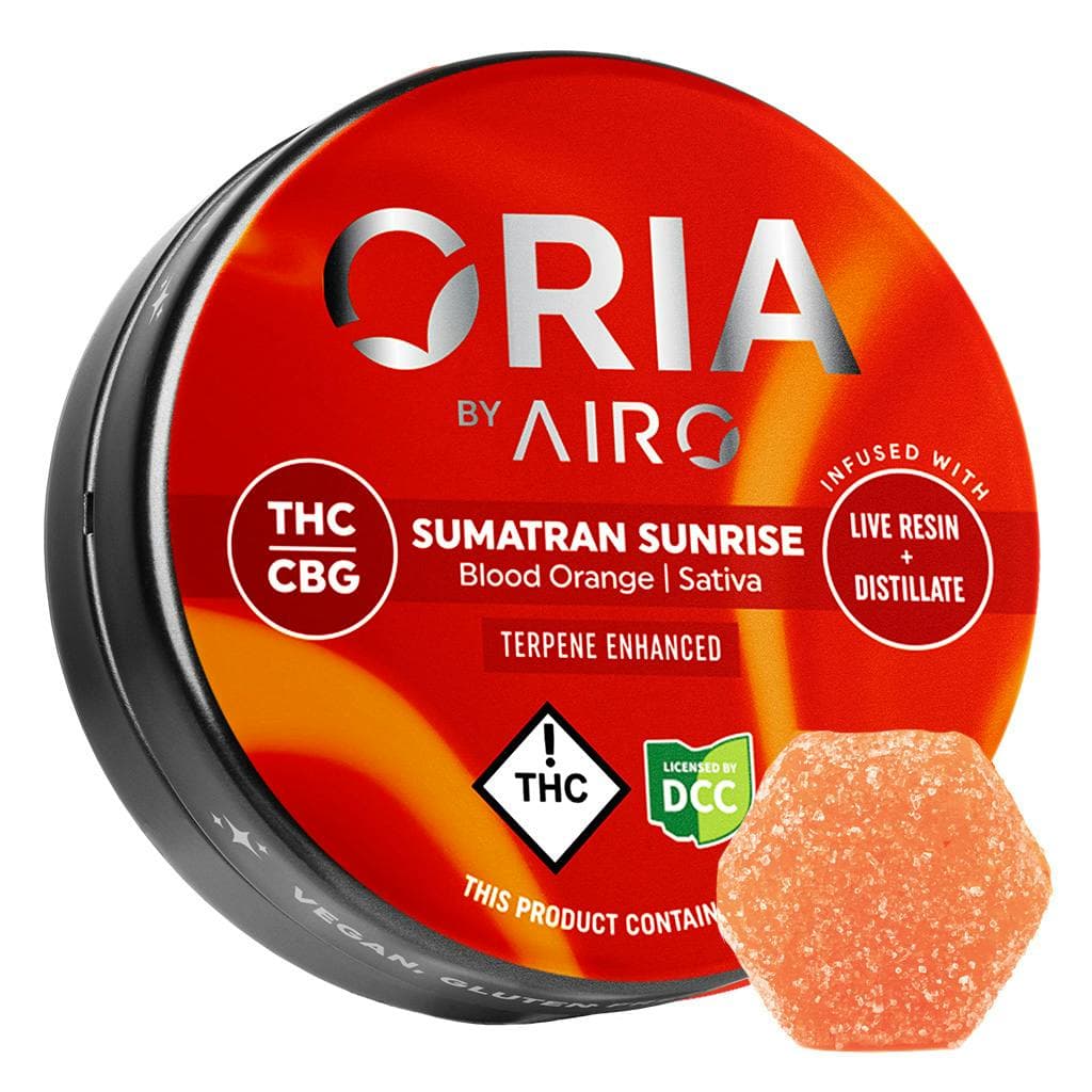 Sumatran Sunrise + CBG Blood Orange Live Resin Gummies (100mg)
