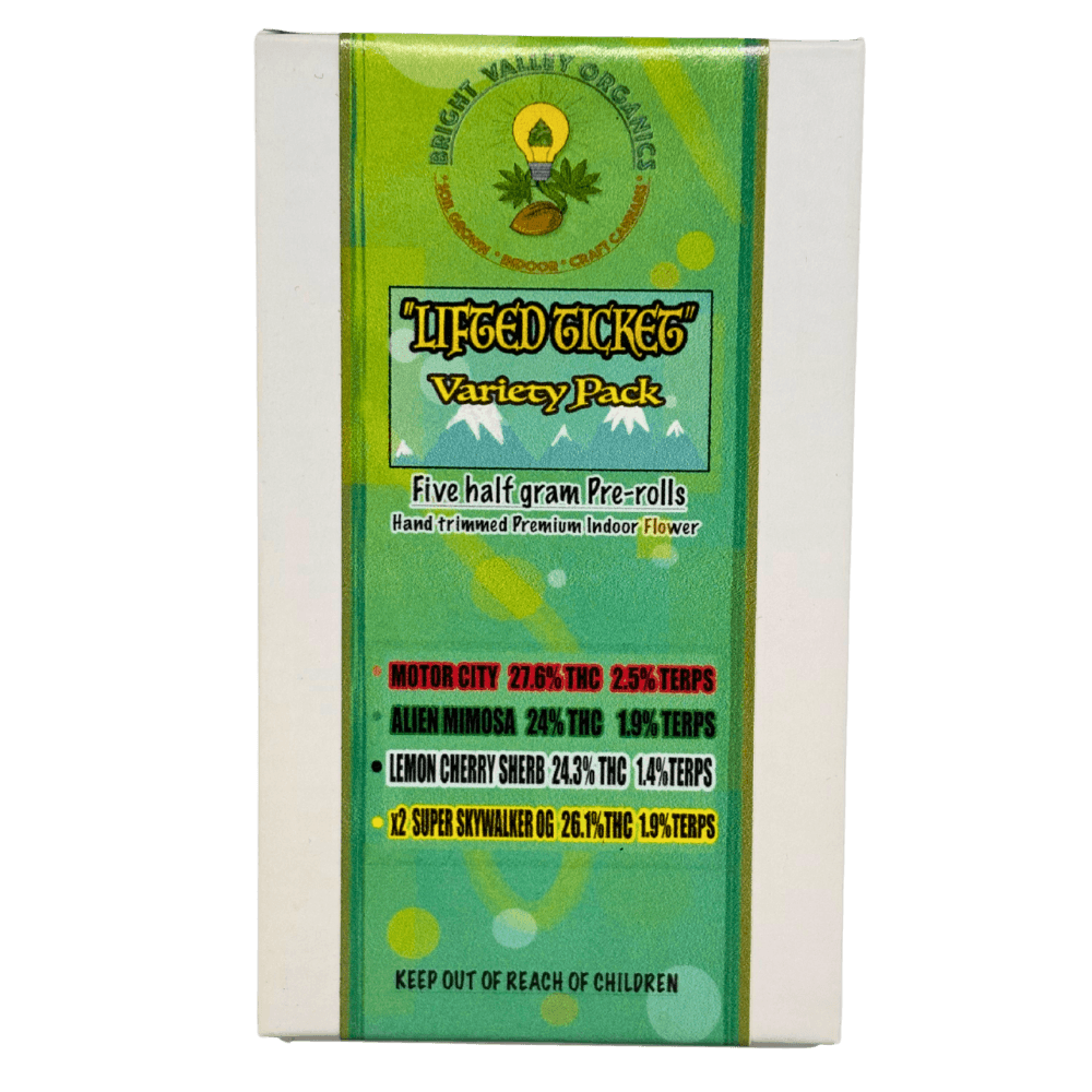 Lifted Ticket Strain Variety Pre