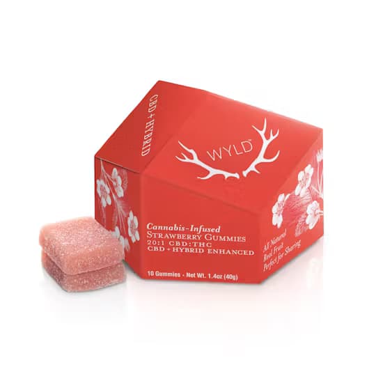 Strawberry | 20:1 CBD:THC Gummies | 10mg (10pk)
