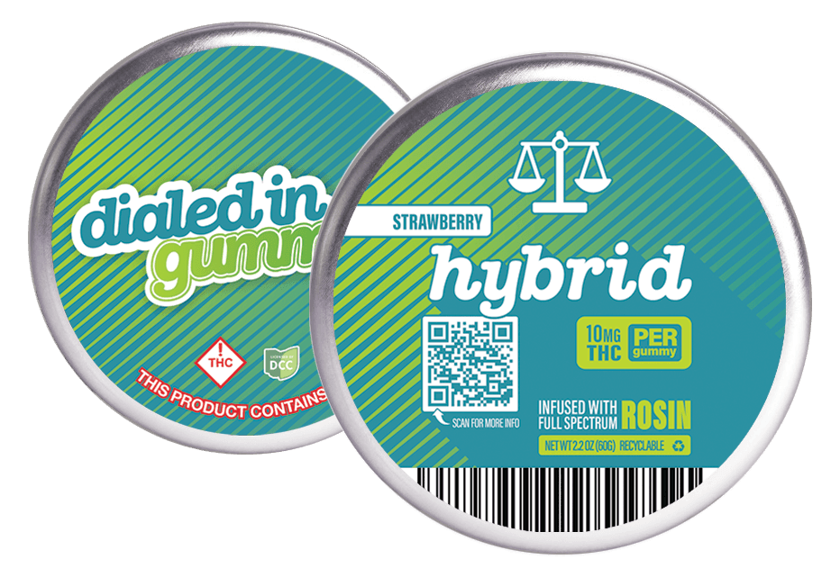 Dialed In: Strawberry - Live Rosin Gummies 10pk 100mg
