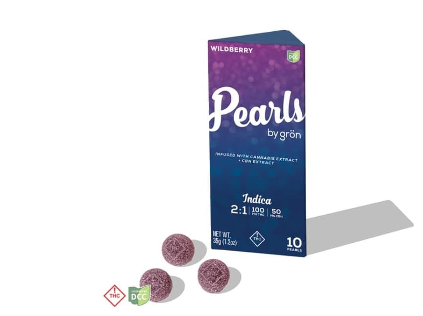 Gron | Gummy | Pearl | Wildberry | 2:1 THC:CBN | 100mg | 10 Doses