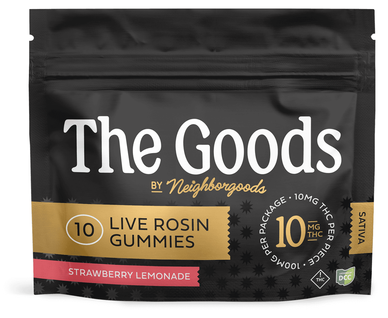 Strawberry Lemonade Live Rosin Gummies (100mg)