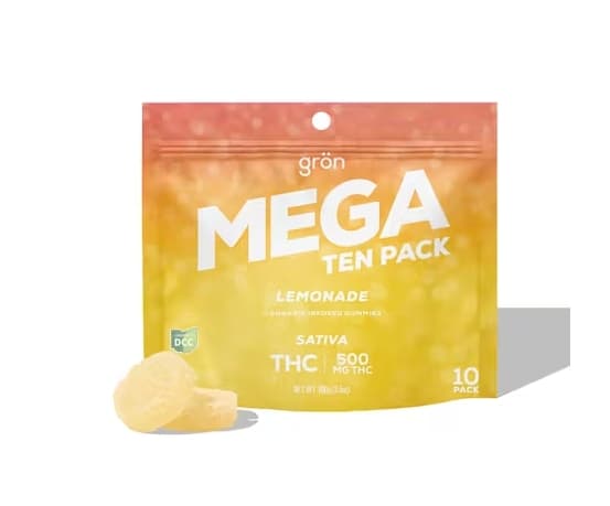 Gron | Gummy | Mega Pearls | Lemonade | 10pk | 500mg
