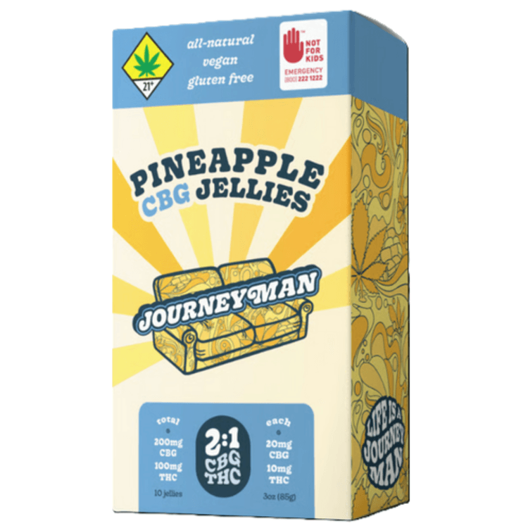 Pineapple Cbg Jellies Cbg/100mg Thc