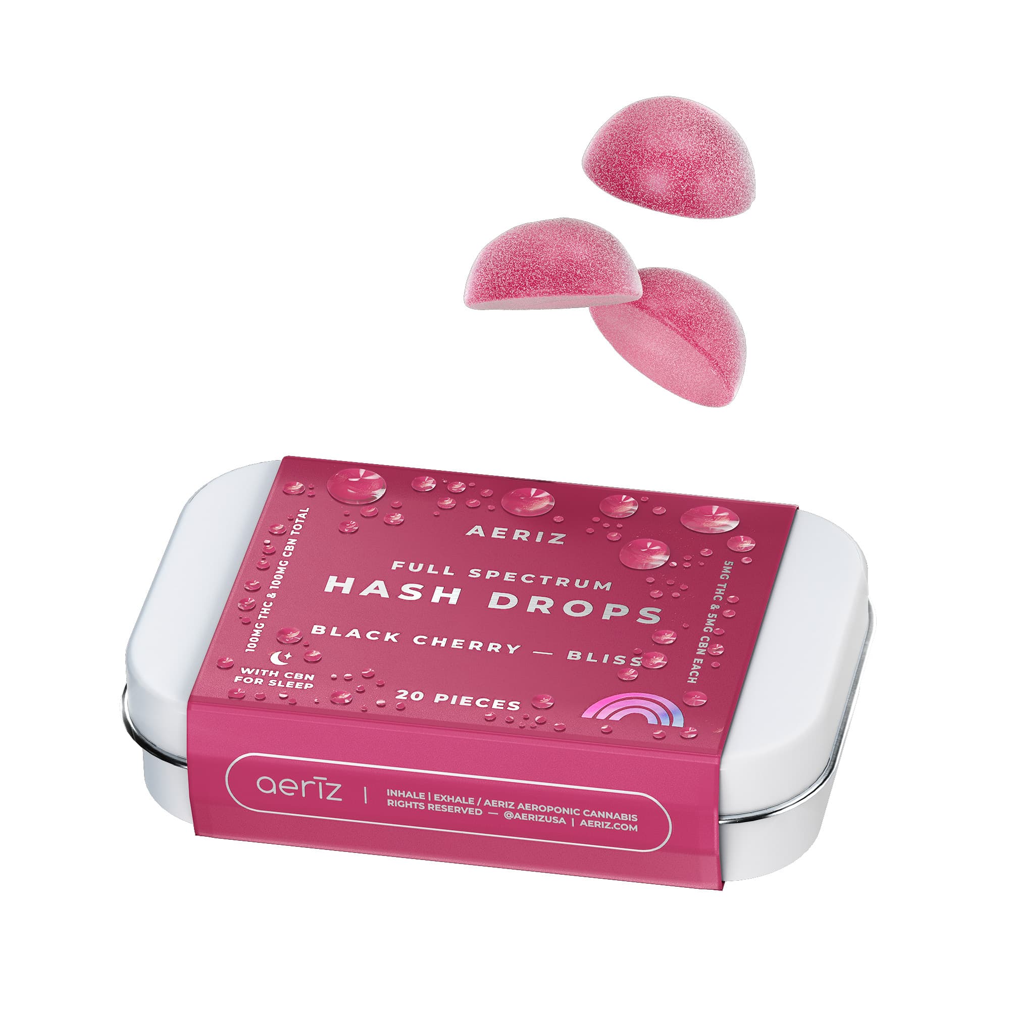 100mg <20x5mg> FSHD Gummies (Bliss) [Black Cherry 1:1 THC:CBN]