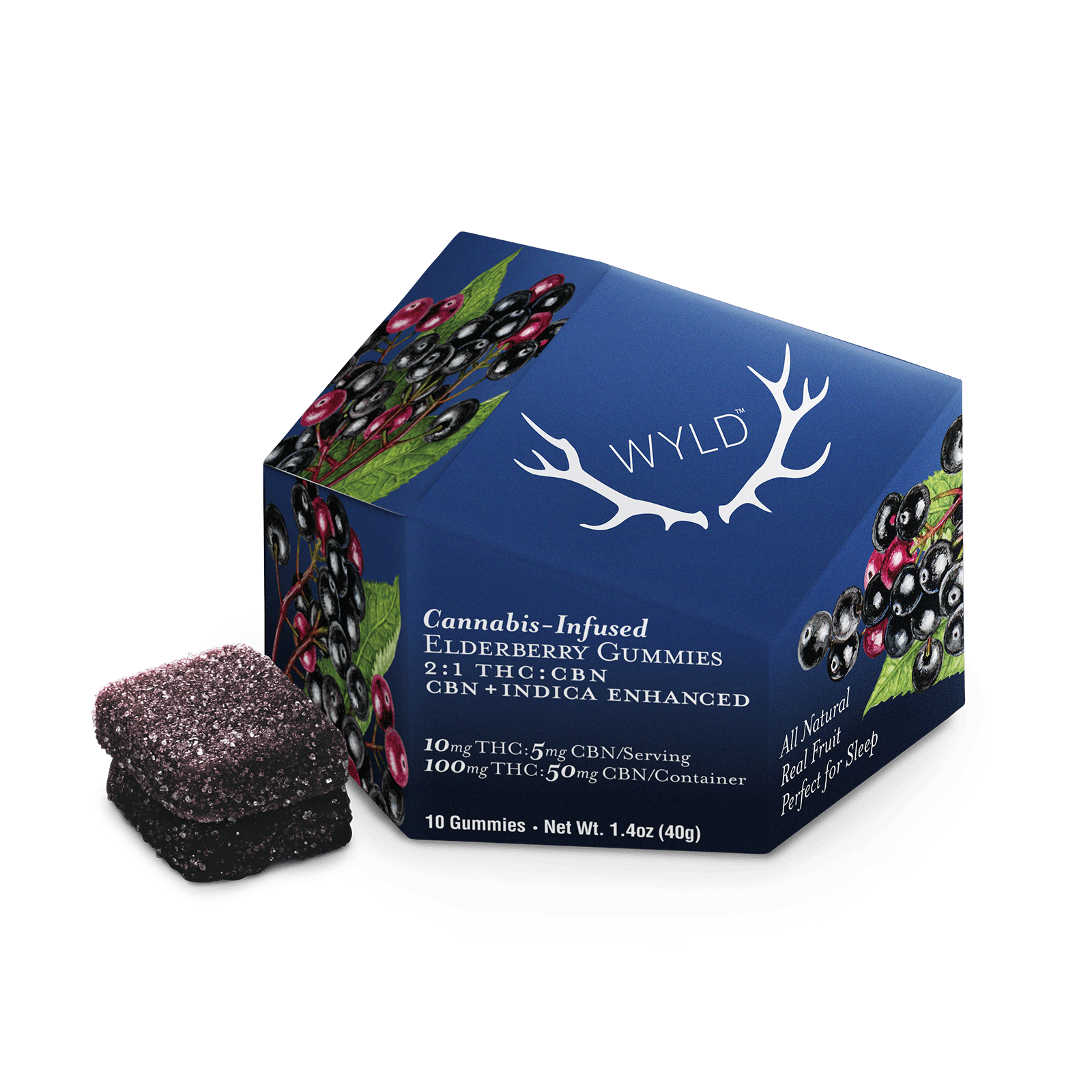 Elderberry 2:1 CBN + Indica Enhanced Gummies