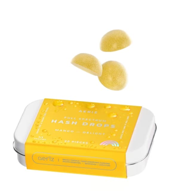 AZ Hash Drops Gummies - Mango 100mg (20pk) (Gorilla Cookies)