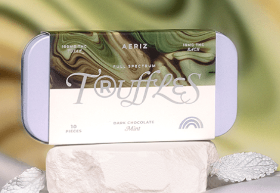 AZ Dark Chocolate Truffles - Mint 100mg (10pk)