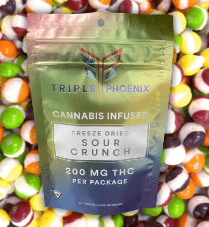 Edibles Sour Freeze Dried Rainbow